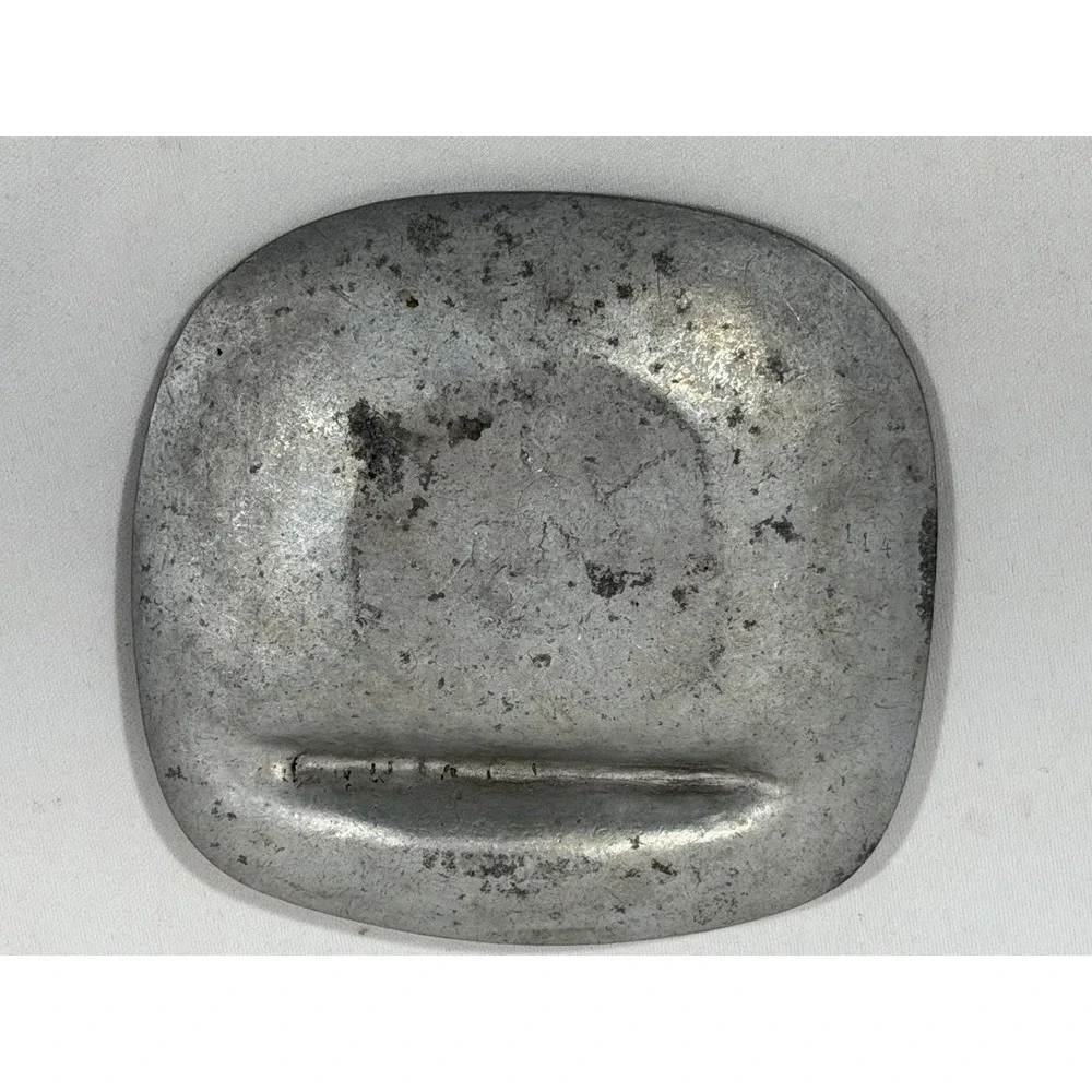 Vintage Pewter Ashtray Colonnade Hotel Virginia Old Money Retro Souvenir Decor
